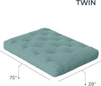 Royal Sleep Products by The Futon Factory 6 inch Foam Futon Mattress - Solid Teal Cover - Twin Size - CertiPUR Certified Foams - Made in USA - Replacement Mattress - (Frame not Included)