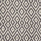 DII Rustic Farmhouse Double Diamond Woven Throw, 50x60, Mineral - color: Mineral