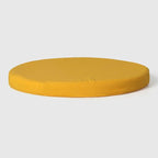 WestinTrends Solace Outdoor Patio Kitchen Dining Chair Round Seat Cushions Set of 4, 16 x 16, Yellow