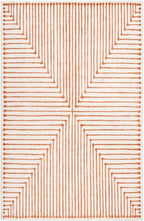 GLN Rugs Contemporary Collection - Machine Washable Area Rug, Contemporary Washable, Non Slip, Low Pile Chenille Rug, Living Room, Bedroom, Kitchen Rug (3' x 5' Orange Beige)