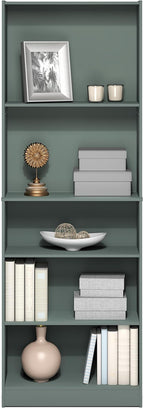 Furinno Jaya Book Shelf, 5-Tier Bookshelf, Bookcase