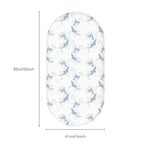 Gllquen Baby Bassinet Sheets Set 2-Pack, Breathable Cozy Bassinet Fitted Sheet Universal Fit Standard Mattress Oval Rectangle Cradle Baby Sheets for Baby Boy Girls Unisex 32"x16"(Seashell)