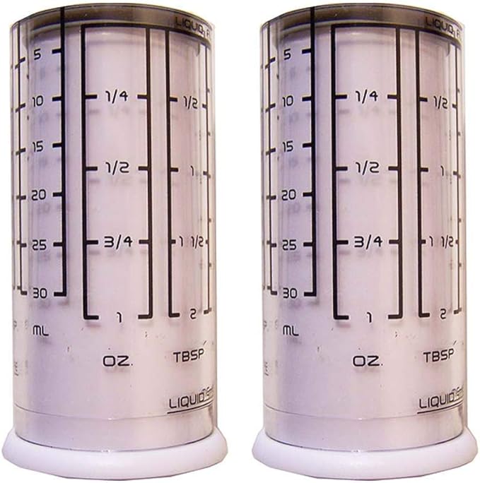 Kitchenart Adjustable Measuring Cups 2 Pack - for Liquid Dry Semi-Solid Adjustable Measuring Cups Plastic