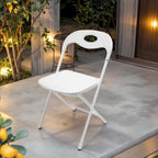 Huacan 6 Pack White Folding Chair – Portable Commercial Seat for Events, Parties, Weddings, and Home Use – Heavy Duty 150kg Capacity, Lightweight & Easy to Store
