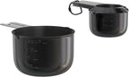 Color Up Measuring Cup Set, 8 Piece – Includes 2 Cup, Black Finish, Stainless Steel, Accurate for Wet & Dry Ingredients, Embossed Markings, Easy-Pour Spouts, Dishwasher-Safe, Kitchen Essential