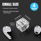 NiHome Clear Acrylic Strong Magnetic Cable Clips Cord Holder 4PCS for Phone Chargers,USB,HDMI,Power Cords, Adhesive Cable Management, Wire Holder Keeper Organizer for Home Office Car Desk Nightstand