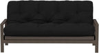 Royal Sleep Products by The Futon Factory 6 inch Foam Futon Mattress - Solid Black Cover - Queen Size - CertiPUR Certified Foams - Made in USA - (Frame not Included)