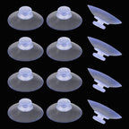 30 Pack Glass Table Suction Cups - 20mm Rubber Suckers Without Hooks