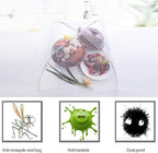 (8Pack) Pop-up Picnic Food Tent Covers, 17x17Inch Foldable Mesh Screen Food Covers for Outdoors, Reusable Food Cover Net Keep Out Flies, Mosquitoes…