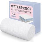 Full Size Bed Waterproof Mattress Protector Fitted Mattress Pad Cover with Deep Pocket Up to 15''