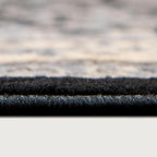 Rugs.com Yasmin Collection Rug – 16 Ft Runner Black Medium Rug Perfect for Hallways, Entryways