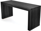 APRTAT Bamboo Dining Bench, 35 inch Farmhouse Decor Indoor Kitchen Table Bench, Entryway Shoe Rack Bench Solid Bamboo Benches for Living Room, Hallway, Bedroom, Bathroom