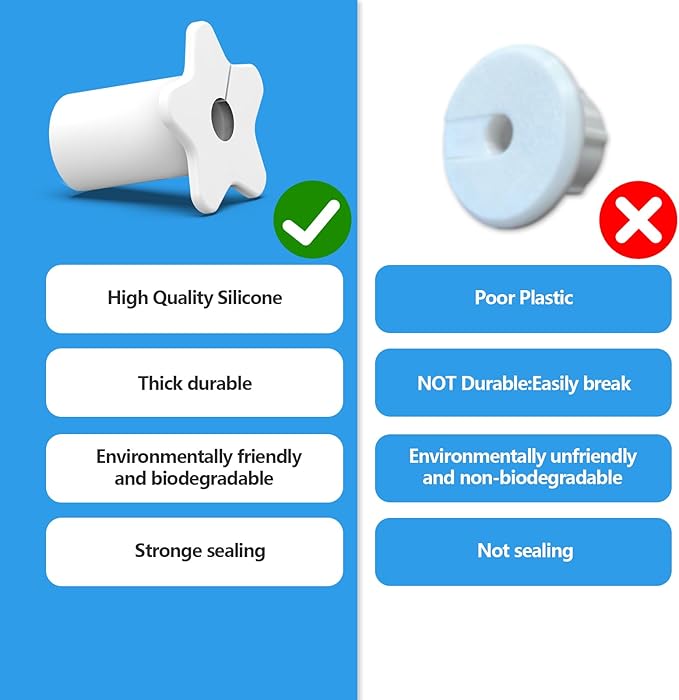 Starlink Cable Grommet for 5/8 Inch Wall Hole,Starlink Wall Grommet,Silicone Wall Cable Grommet for Starlink Ethernet Cable(White,4PCS)