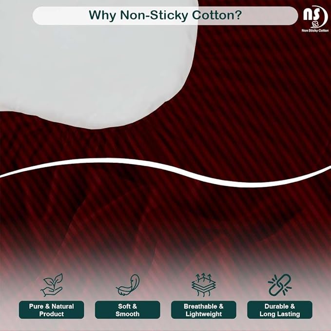 NON Sticky cotton Queen Size Sleeper Sofa Sheets, 4 Piece Egyptian Cotton Bed Sheet Set for Sofa Bed, 6" Deep Pocket Fitted Sheet for Pull Out Couch Mattress, 60" x 75", Burgundy Stripe
