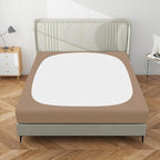 PureFit Stretchy Box Spring Cover King - Elastic Fitted Box Spring Wrap Around 4 Sides, Wrinkle & Fading Resistant Fits King and C-King Size Beds, Camel