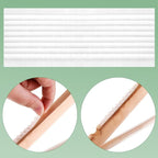 Yalikop 500 Pcs Non Slip Rubber Clothes Hanger Grips Adhesive Clothing Hanger Grip 2.8 x 0.2 Inch Clothes Hanging Accessories with Fins Strips Grippers for Home Stores Use (Clear)