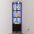 Furnulem Corner Shelf, 5-Tier Corner Cabinet
