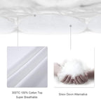 LEISURE TOWN Mattress Pad TwinXL Size Soft Cotton Mattress Cover,Quilted Fitted Mattress Topper with Deep Pocket fits 8-21 inch Mattress,Breathable Fluffy Pillow Top,Cooling Mattress Protector, Grey