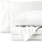 Bare Home King Sheet Set - Luxury 1800 Ultra-Soft Microfiber King Bed Sheets - Double Brushed - Deep Pockets - Easy Fit - 4 Piece Set - Bedding Sheets & Pillowcases (King, Cream)