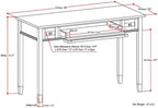 SIMPLIHOME Warm Shaker Desk