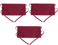 BOHARERS Waist Apron with 3 Pockets 3 Pack - Red Waitress Server Short Apron
