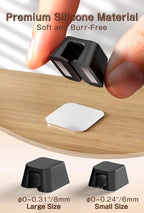 Magnetic Clip for Cords, Maveek 5 Pack Cable Holder Magnet Cord Clips Organizer Desk Wall Metal Table Cable Management for Charger USB C Home Office Car (Black)