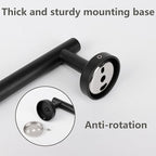 TocTen Bath Towel Bar - 2 Pack Thicken SUS304 Stainless Steel Towel Rack for Bathroom, Bathroom Hardware Accessories Towel Rod Heavy Duty Wall Mounted Towel Holder (16 Inch, Matte Black)