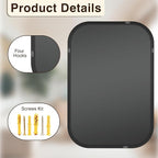 FICTOR Bathroom Vanity Mirror for Wall, 2 Pack 26" x 38" Rectangle Bathroom Mirror for Over Sink, Metal Framed, Hangs Horizontally or Vertically(Black)