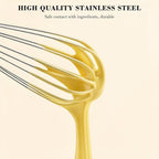 NileHome Stainless Steel Whisk 10" Kitchen Whisk Wisking Tool Kitchen Wisk Wire Whisks for Cooking, Whisking, Blending, Beating, Stirring