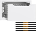 Perlegear 9″ in-Wall Media Box, Electrical Box, Recessed Outlet Box and Media Enclosure for One Connect Box & Network Switches, Cable Management Kit with Cutting Template, Dust Bag & Drywall Saw