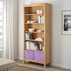 PowerKing Collapsible Storage Cubes with Handles, Fabric Foldable Bins for Closet Shelves, Durable Organization Storage Bins, 10.5'' x 11'' x 10.5'', 2 Pack, Purple