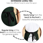 Avalon Kitchen Aprons for Men - 100% Polyester Chef Apron Women with Extra Long Ties - Cooking Aprons for Women & Mens Apron