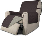Easy-Going Recliner Sofa Slipcover Reversible Sofa Cover Water Resistant Couch Cover Furniture Protector with Elastic Straps for Pets Kids Children Dog Cat (Recliner, Chocolate/Beige)