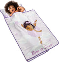 EVERYDAY KIDS Toddler Nap Mat with Removable Pillow - Born to Dance African American Ballerina - Carry Handle with Straps Closure, Rollup Design for Preschool, Daycare, Sleeping Bag - Ages 2-6 Years