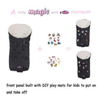 Christmas DIY Play Fun Waterproof Winter Stroller Bunting Bag Toddler,Width Adjustable, Anti-Dirt,Foot Area Open, Hoodie, All Features Needed for Baby Stroller Footmuff