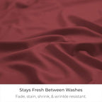 Mellanni Bed Skirt Twin Size - Bed Skirting - 15-Inch Tailored Drop Pleated Dust Ruffle - Hotel Luxury Bedding - Wrinkle, Fade, Stain Resistant - 1 Bedskirt (Twin, Brick Red)