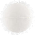 3D Flower Round Throw Pillow Cute Decorative Daisy Accent Cushion Handmade Soft Elegant Velvet Pillowcase with Inserts for Bed Couch Chair Car Bedroom Living Room Home Decor Gift 14Inch White
