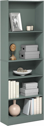 Furinno Jaya Book Shelf, 5-Tier Bookshelf, Bookcase