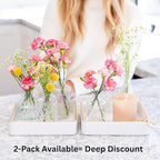 Nightstand Tray Perfume Tray Valet Tray Night Stand Bedside Organizer| Perfume Organizer Catchall| Perfume Trays for Dresser Vanity Tray for Dresser Countertop| Perfume Holder (Beige)