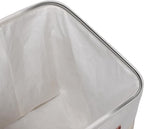 Fabric Storage Cubes 10.5”x10.5”x11” Cube Storage Bins for Closet Organizers and Storage Shelves Foldable Storage Bin with Handles, 6 Pack, Beige, PU Leather Handle
