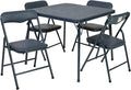 Flash Furniture Mindy Kids Navy 5 Piece Folding Table and Chair Set