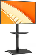 TVON Floor TV Stand with Mount for Most 32-65 Inch Flat/Curved TVs up to 88 lbs, Height Adjustable TV Mount Stand with Wood Base, Swivel TV Stand for Bedroom, Corner & Living Room, Max VESA 400x400mm