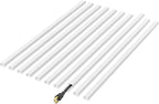 142" Mini Cable Hider Wall - Bestong Cord Cover for Single Cord, PVC Wire Concealer for Cords, Paintable Cable Raceway