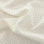 Full Bed Skirt - Bed Skirts 12 Inch Drop with Split Corners, Ivory Pleated Waffle Weave Bed Skirt, Tailored Dust Easy Fit, Machine Washable (12" Full)