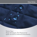 Easy-Going Futon Sofa Slipcover - Reversible Armless Couch Cover - Water Resistant for Pets & Kids (Navy/Navy)