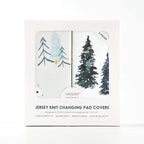 GRSSDER Stretch Ultra Soft Jersey Knit Changing Pad Cover Set 2 Pack, Change Table Pad Covers Fit 32"/34" x 16" Pads Safe and Snug, Cute Wild Forest Mongooses for Baby