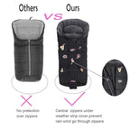 Christmas Uniuqe Waterproof Winter Stroller Bunting Bag Todder,Width Adjustable, Anti-Dirt,Foot area Open, Hoodie, All Features Needed for Baby Stroller Footmuff