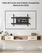 FORGING MOUNT in-Wall Cable Management Kit or Power & Low Voltage Cords, Cord Hider for Wall Mount TV with AC Outlets, Includes 6ft Extension Cord, Drywall Hole Saw Attachment,Drill Templates