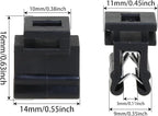 Heyous 20PCS 16x14x10mm Cable Tie Brackets Plastic Edge Mount Clip Fastener Organizer for Cord Organization