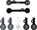 SUNFICON Cable Organizers Magnetic Cable Clips Earbuds Cords Winder Bookmark Clips Whiteboard Noticeboard Fridge Magnets USB Cable Manager Ties Straps for Home,Office,School 5 Pack Gray White Black